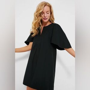 Tuckernuck POMANDER PLACE Black Finley Flutter Sleeve Dress XL Extra Large Midi